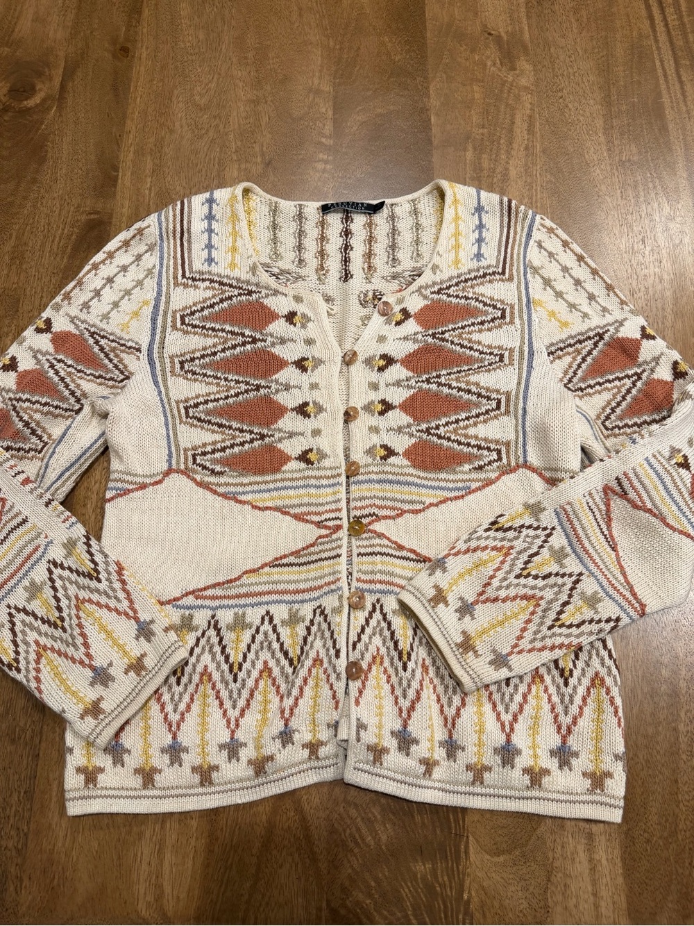 Peruvian connection knit patterned sweater